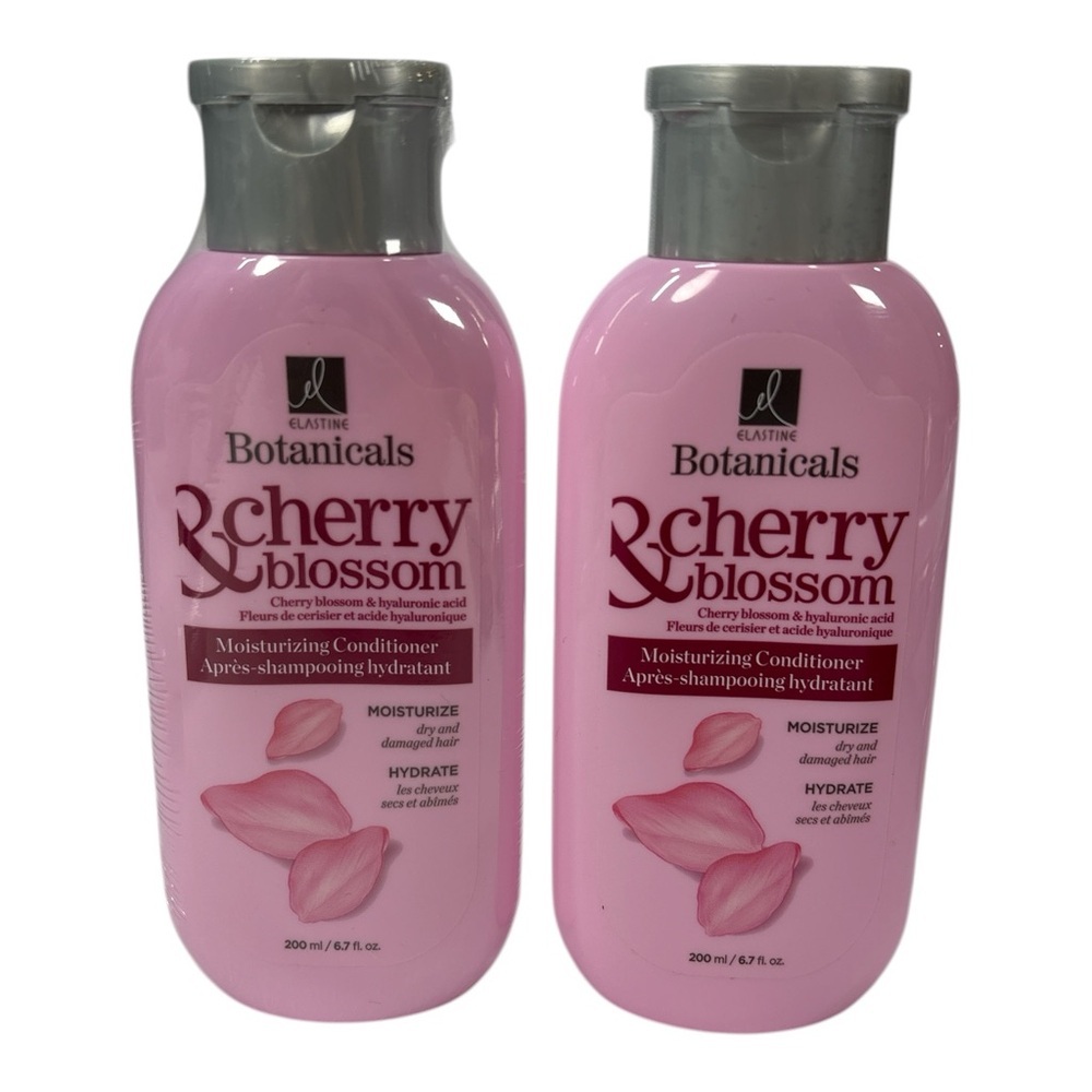 Avon Elastine Botanicals & Cherry Blossom Moisturizing Conditioner Lot Of 2 New
